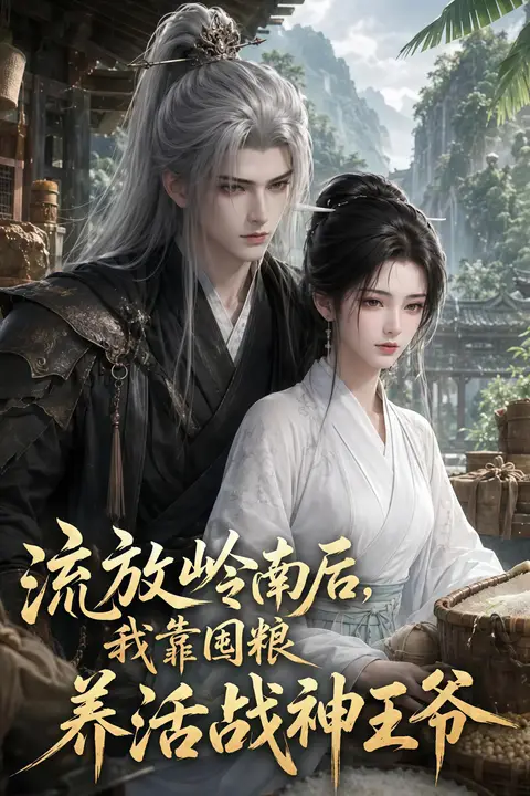 《流放岭南后，我靠国粮养活战神王爷》封面