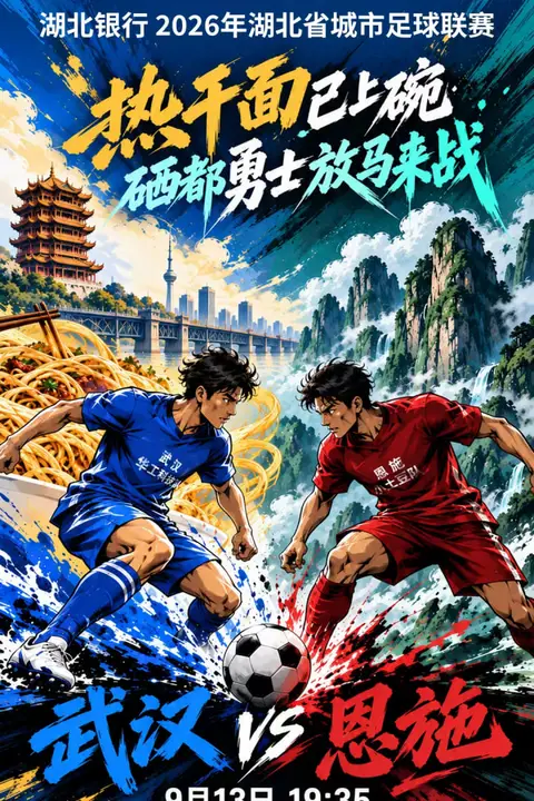 《2026湖北省城市足球联赛第16轮全场回放:武汉华工科技vs恩施小土豆》封面