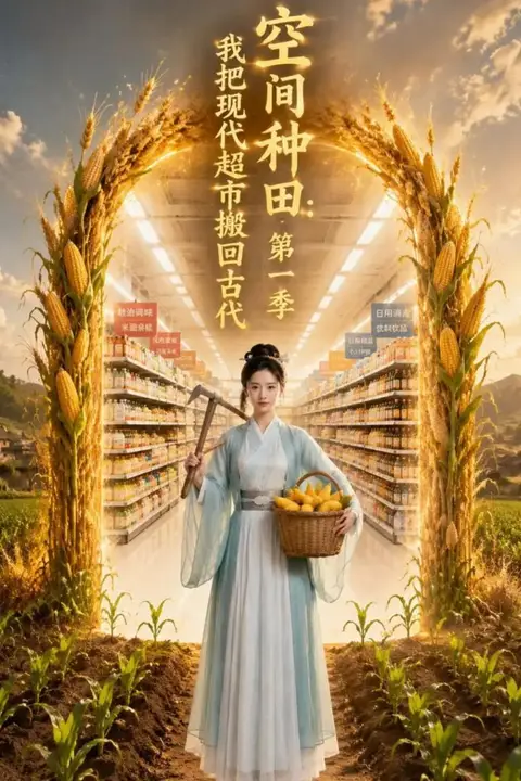 《空间种田：我把现代超市搬回古代第一季》封面