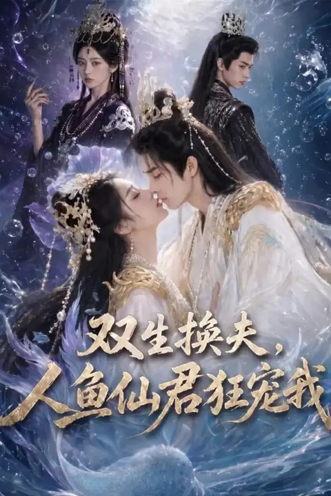 《双生换夫，人鱼夫君狂宠我》封面