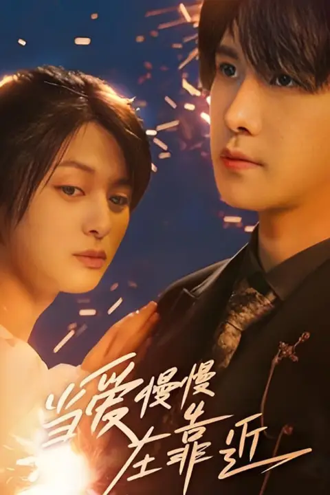 《当爱慢慢在靠近》封面