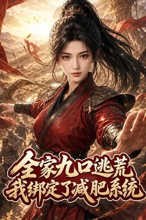 《全家九口逃荒,我绑定了减肥系统》封面