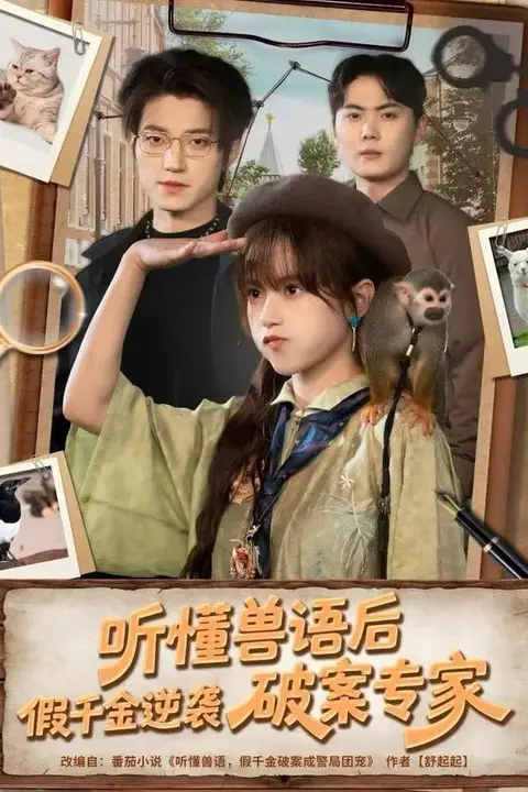 《听懂兽语后，假千金逆袭破案专家》封面