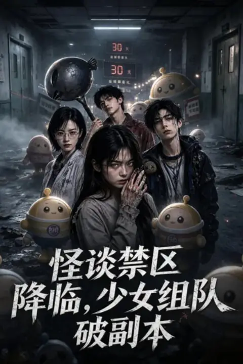 《怪谈禁区降临,少女组队破解副本》封面