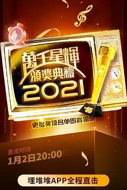 《万千星辉颁奖典礼 2021》封面
