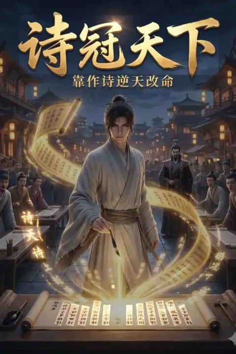《诗冠天下：靠作诗逆天改命》封面