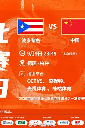 《2026FIBA女篮世界杯八强资格赛全场回放：波多黎各vs中国》封面