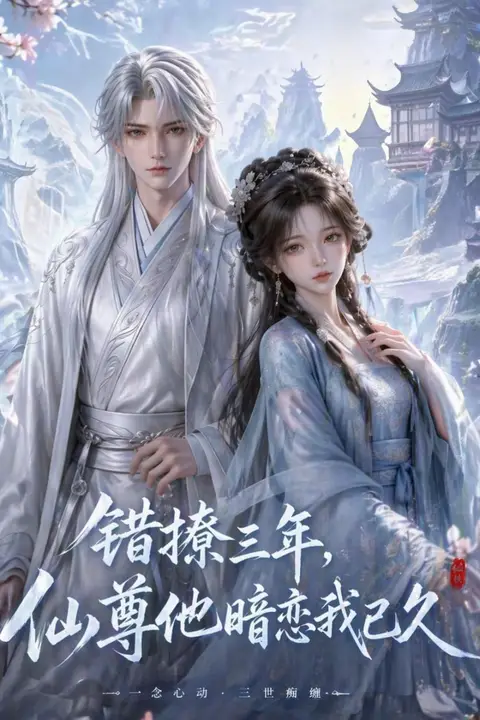 《错撩三年,仙尊他暗恋我已久》封面