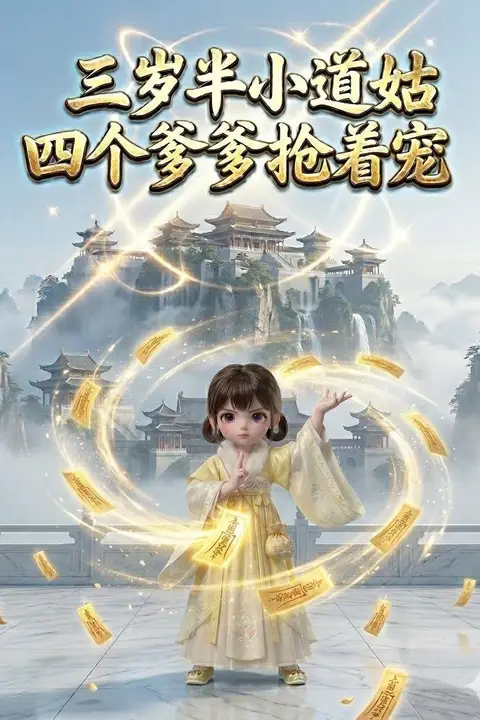 《三岁半小道姑，四个爹爹抢着宠》封面