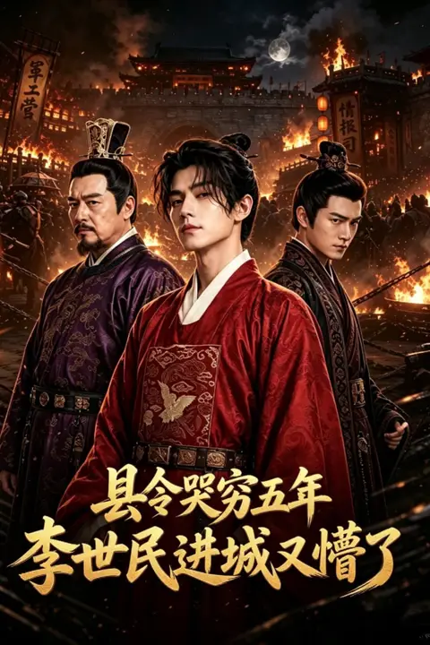 《县令哭穷五年,李世民进城懵了》封面