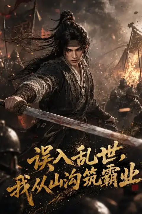 《误入乱世,我从山沟筑霸业》封面