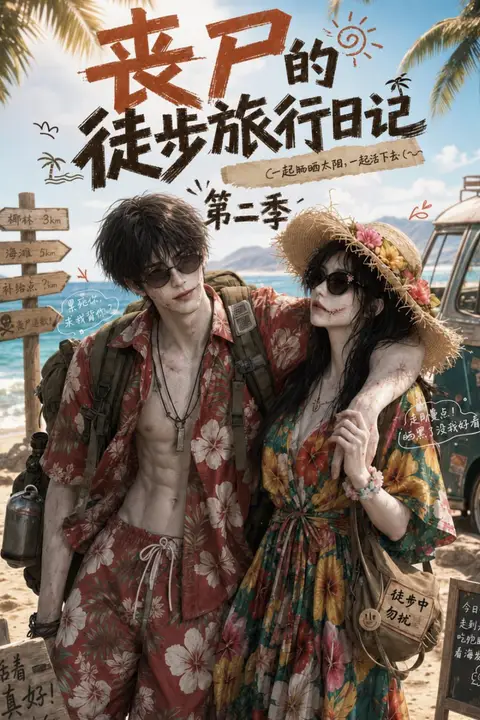 《丧尸的徒步旅行日记第二季》封面