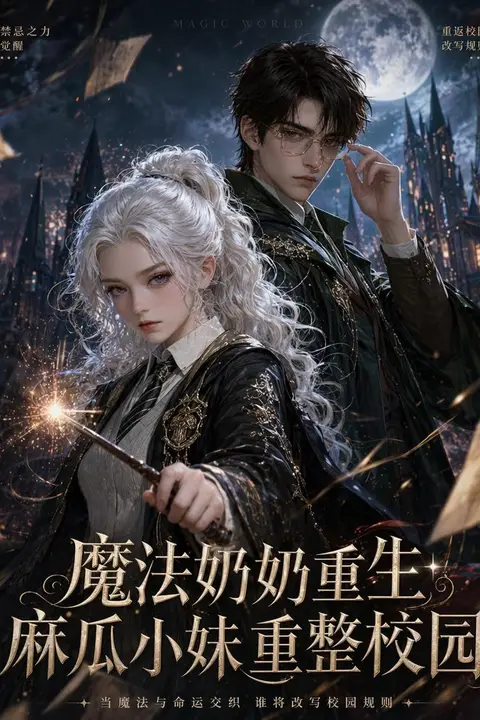 《魔法奶奶重生，麻瓜小妹重整校园》封面