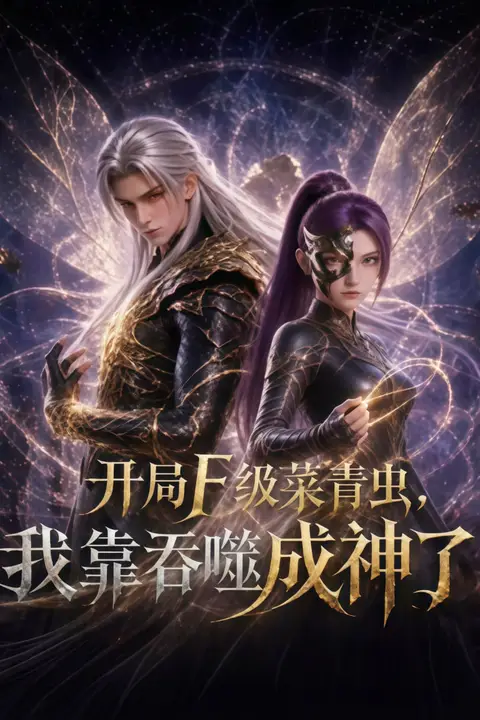 《开局F级菜青虫，我靠吞噬成神了》封面