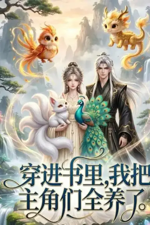 《穿进书里，我把主角们全养了》封面