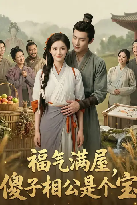 《福气满屋,傻子相公是个宝》封面