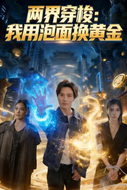 《两界穿梭:我用泡面换黄金》封面