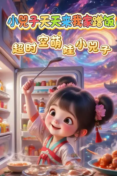 《小兕子天天来我家蹭饭,超时空萌娃小兕子》封面