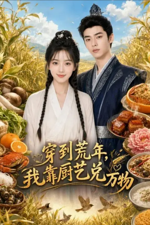 《穿到荒年,我靠厨艺兑万物》封面