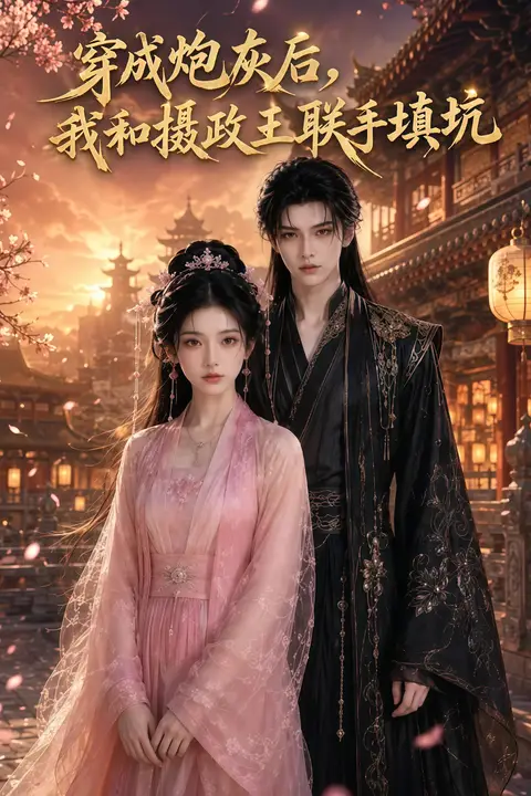 《穿成炮灰后,我和摄政王联手填坑》封面