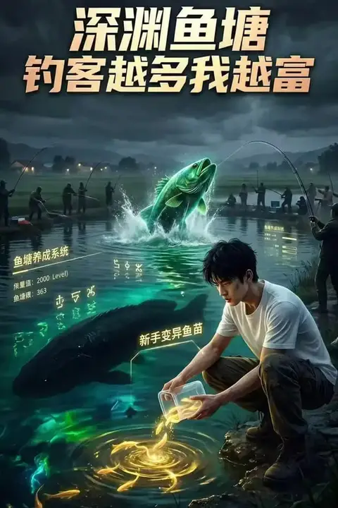 《深渊鱼塘:钓客越多我越富》封面