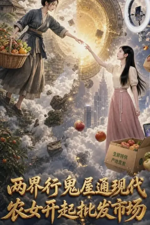 《两界行鬼屋通现代,农女开起批发市场》封面