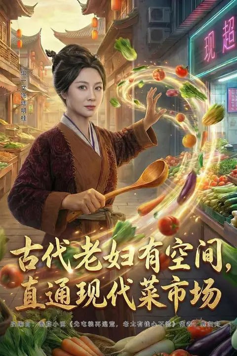 《古代老妇有空间,直通现代菜市场》封面