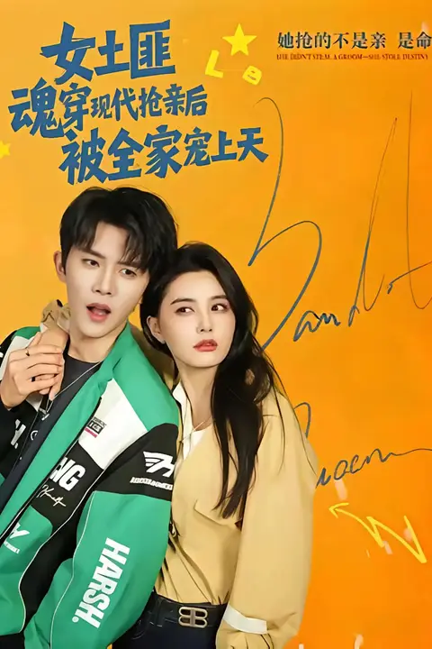 《女土匪魂穿现代抢亲后，被全家宠上天》封面