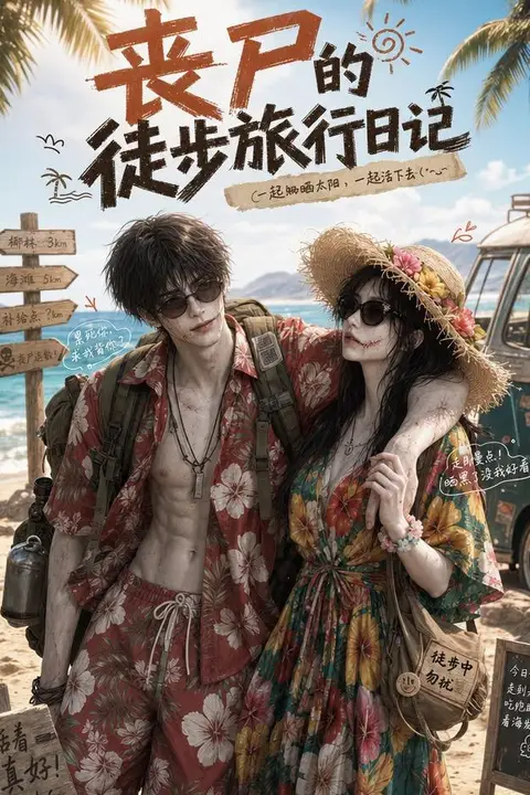 《丧尸的徒步旅行日记》封面
