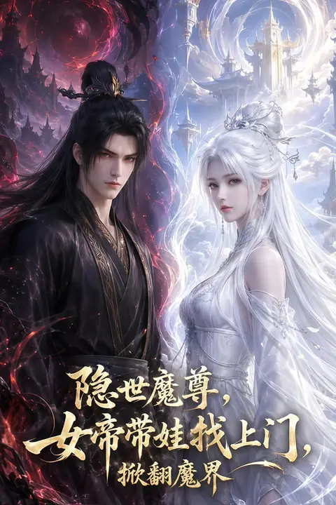 《隐世魔尊，女帝带娃找上门，掀翻魔界》封面