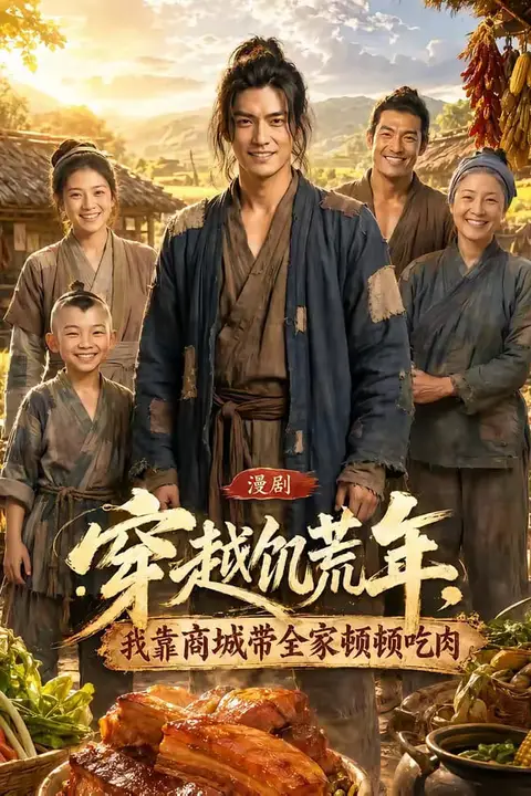 《穿越饥荒年，我靠商城带全家顿顿吃肉》封面