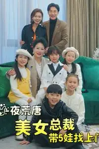《一夜荒唐美女总裁带5娃找上门》封面
