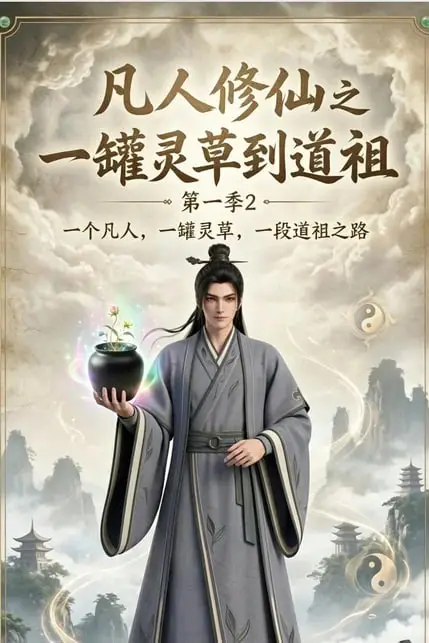 《凡人修仙之一罐灵草到道祖第一季 2》封面