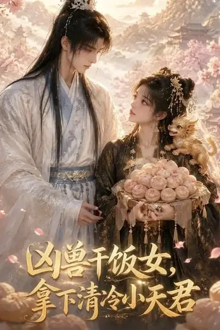 《凶兽干饭女,拿下清冷小天君》封面