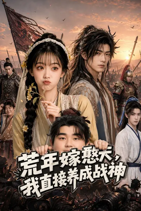《荒年嫁憨夫，我直接养成战神》封面