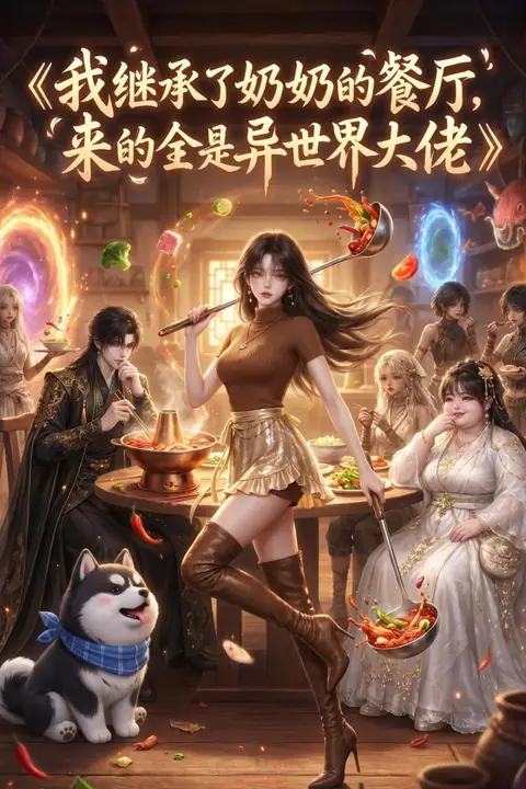 《我继承了奶奶的餐厅，来的全是异世界大佬》封面