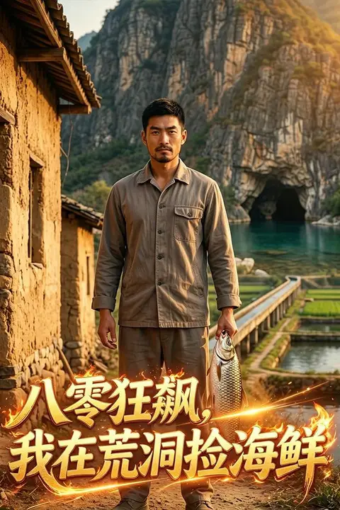 《八零狂飙,我在荒洞捡海鲜》封面