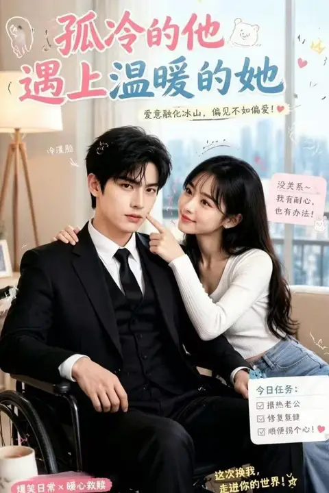 《孤冷的他遇上温暖的她》封面