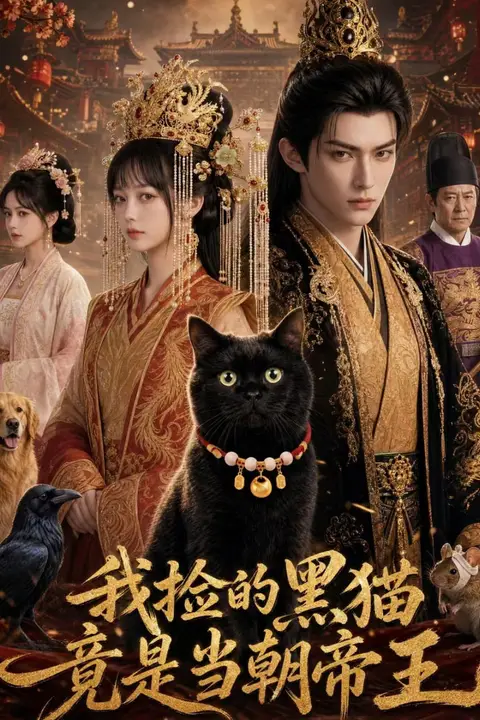 《我捡的黑猫竟是当朝帝王》封面