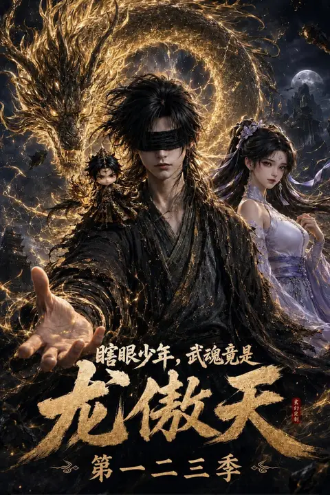 《瞎眼少年，武魂竟是龙傲天第一二三季》封面
