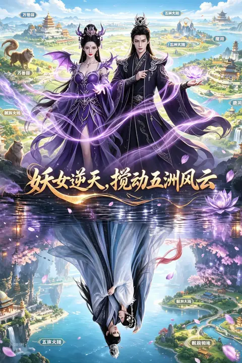 《妖女逆天,搅动五洲风云》封面