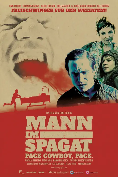《Mann im Spagat:佩斯、牛仔、佩斯》封面