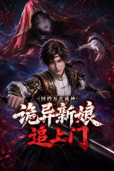 《回档万次成神,诡异新娘追上门》封面