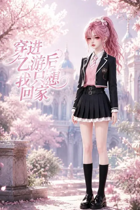 《穿进乙游后我只想回家》封面