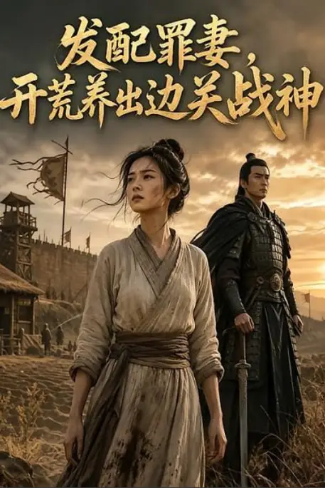 《发配罪妻，开荒养出边关战神》封面