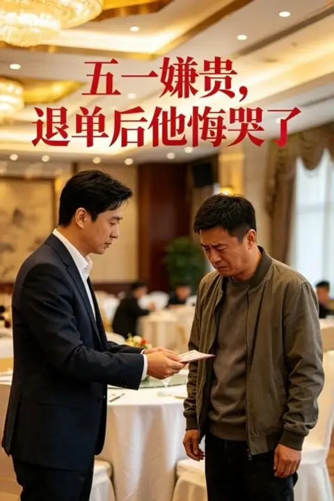 《五一嫌贵,退单后他悔哭了》封面