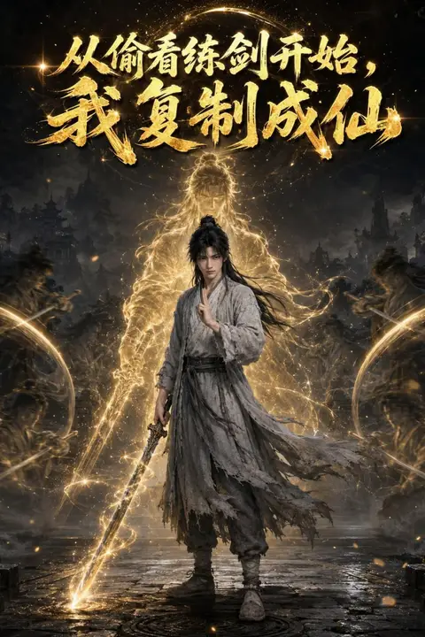 《从偷看练剑开始,我复制成仙》封面