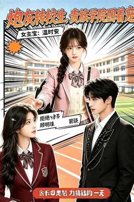 《炮灰转校生,贵族学院团着宠》封面