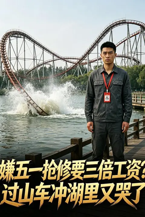 《嫌五一抢修要三倍工资?过山车冲湖里又哭了》封面