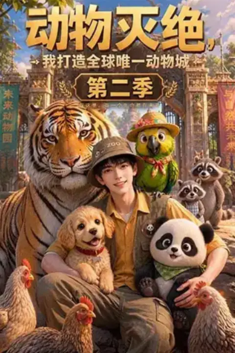 《动物灭绝,我打造全球唯一动物城第二季》封面